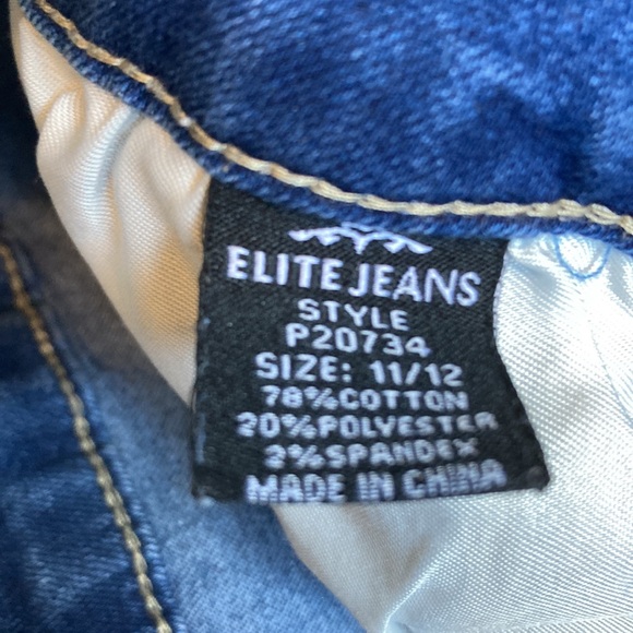 3 pair jeans & 1 short lot lilu brand size 1 elite jeans size 11/11 apt 9 size 6 - Picture 3 of 16